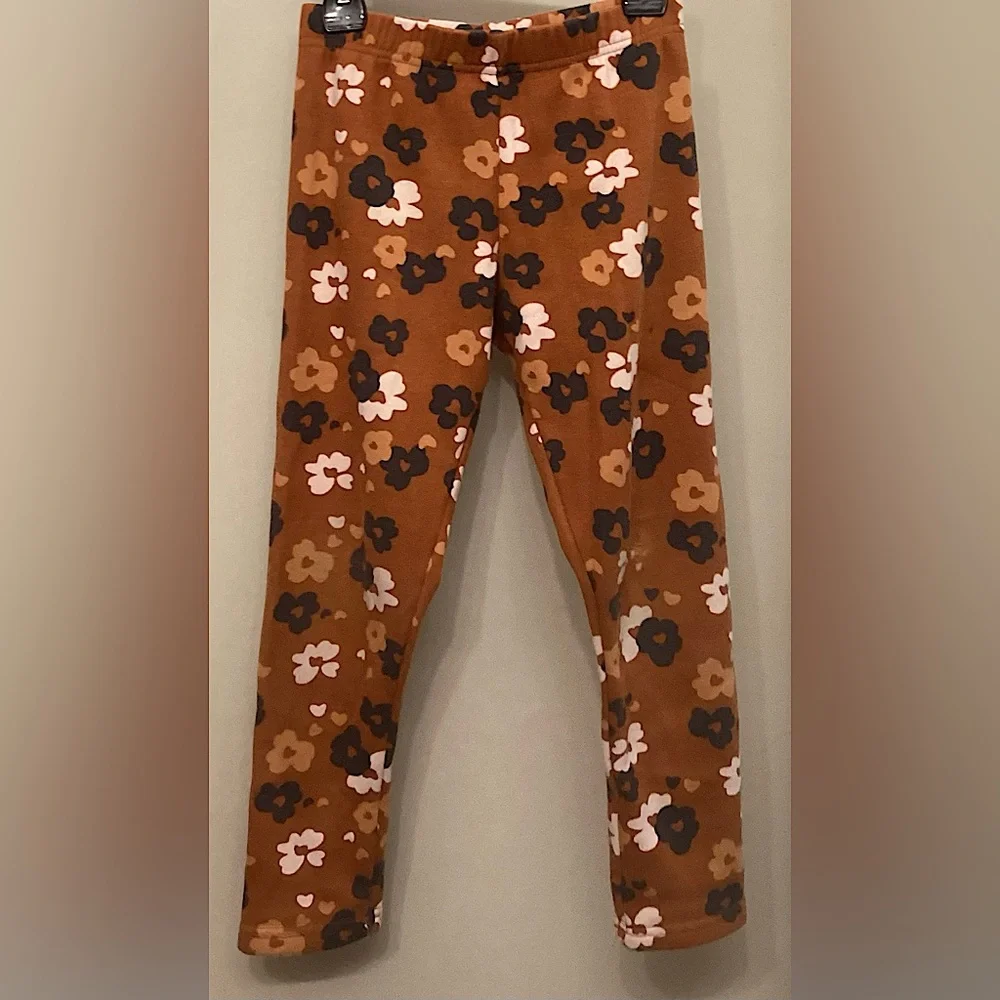 Carter's Brown Floral Print Kids Leggings